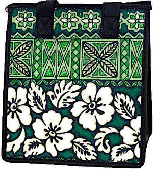 Kaso Green Petite Hawaiian Insulated Hot/Cold Reusable Bag