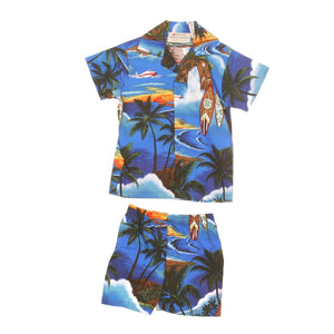 Waikiki Woody Boys Cabana Set ~ Navy