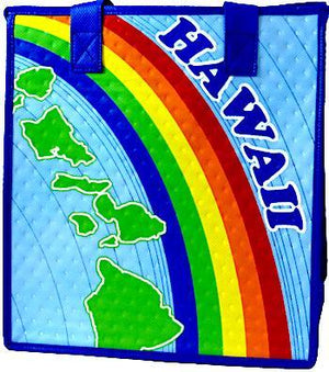 Island Rainbow Hawaiian Insulated Hot/Cold Reusable Bag~Medium