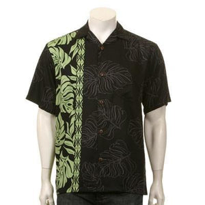 Prince Kuhio Men's Aloha Shirt ~ Black/Green