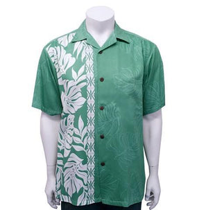 Prince Kuhio Men's Aloha Shirt ~ Green