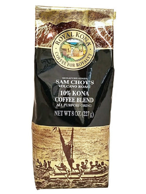 Royal Kona Sam Choy's Volcano Roast 10% Kona Blend (8oz) APG