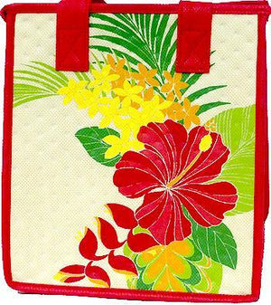 Wailuku Cream Petite Hawaiian Insulated Hot/Cold Reusable Bag